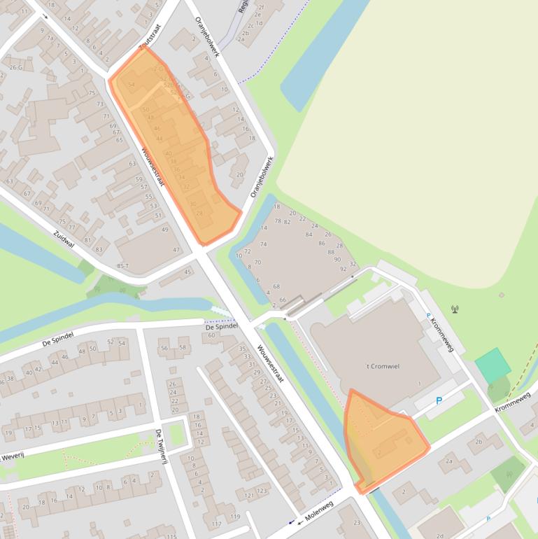 Kaart van postcodegebied 4651DX.