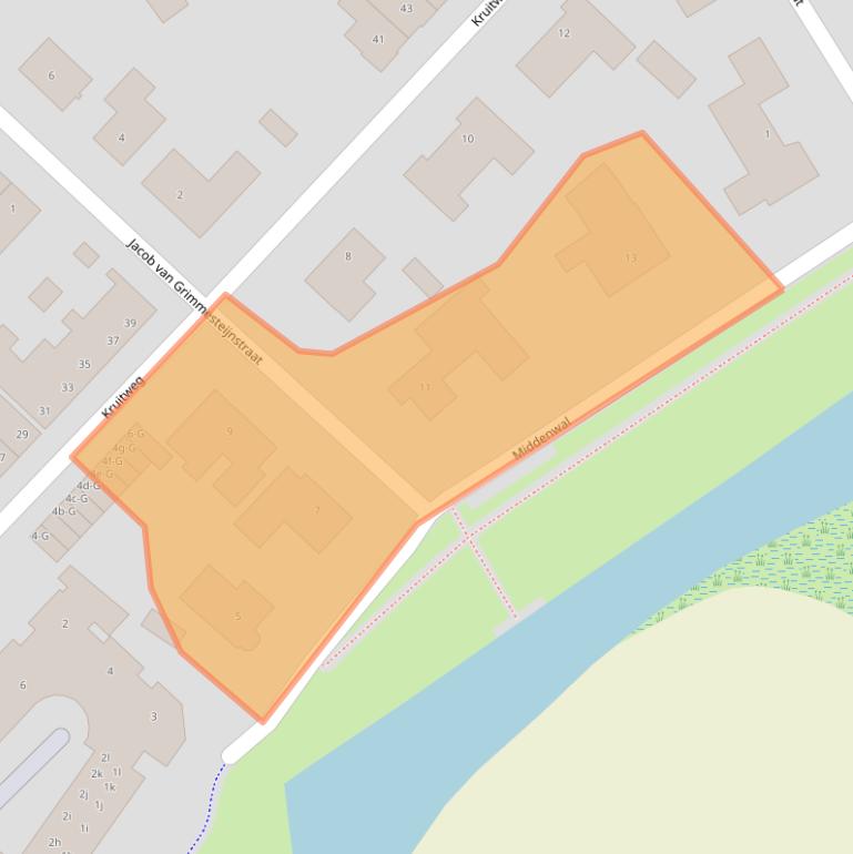 Kaart van postcodegebied 4651EB.