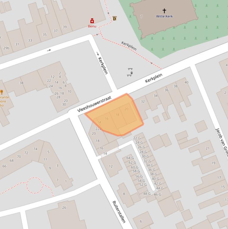 Kaart van postcodegebied 4651ES.