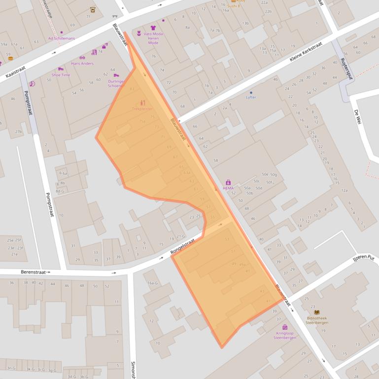 Kaart van postcodegebied 4651GB.