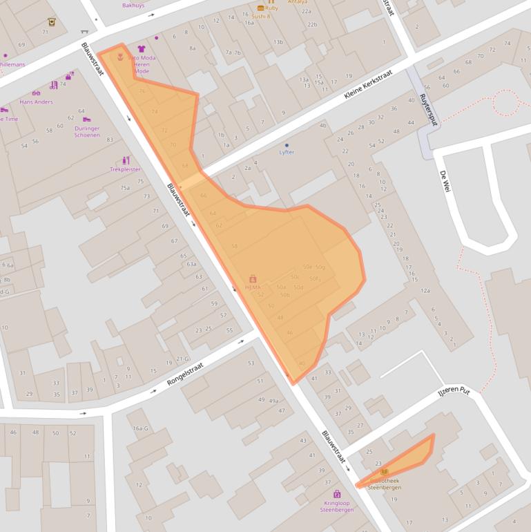 Kaart van postcodegebied 4651GD.