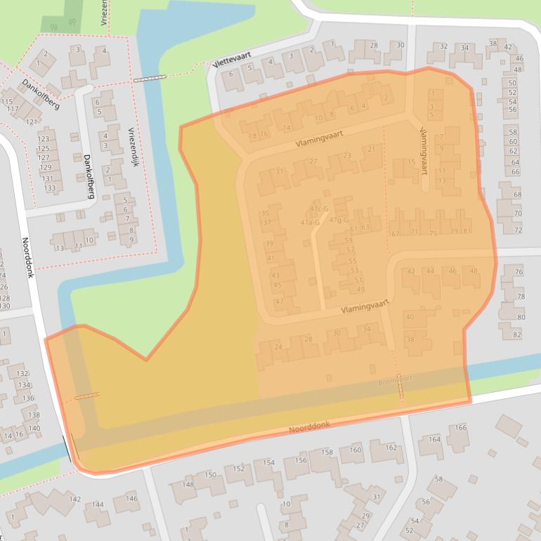 Kaart van postcodegebied 4651GR.