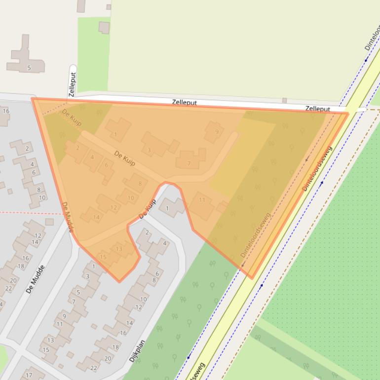 Kaart van postcodegebied 4651GV.