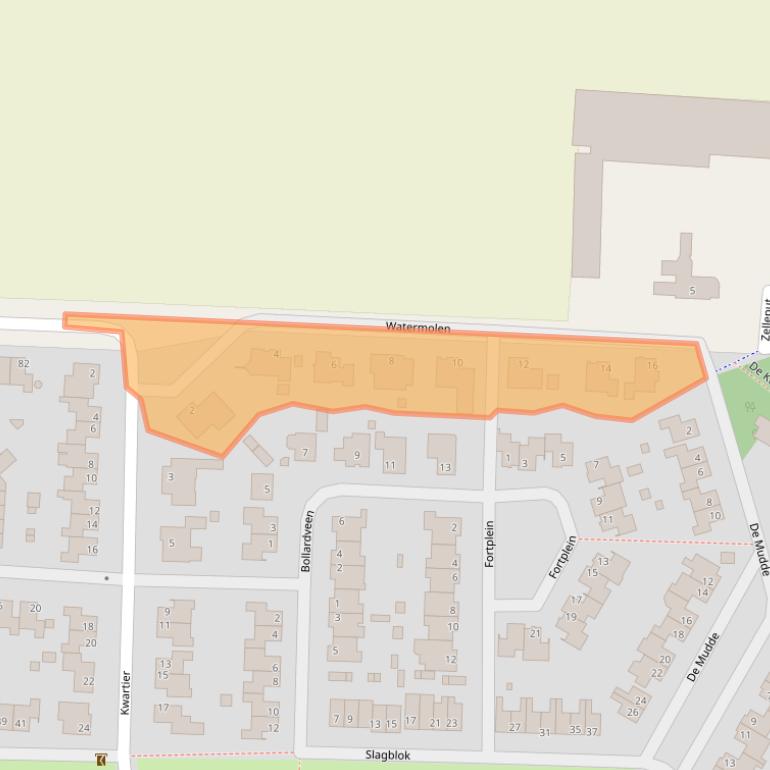 Kaart van postcodegebied 4651GX.