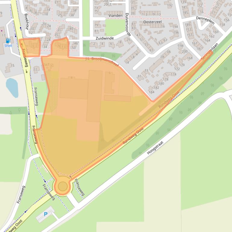 Kaart van postcodegebied 4651HA.