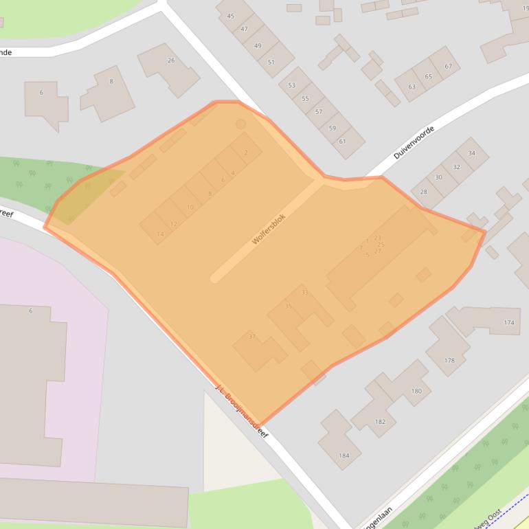 Kaart van postcodegebied 4651HG.