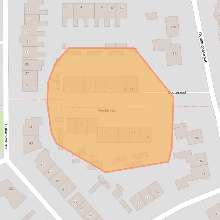Kaart van postcodegebied 4651HL.