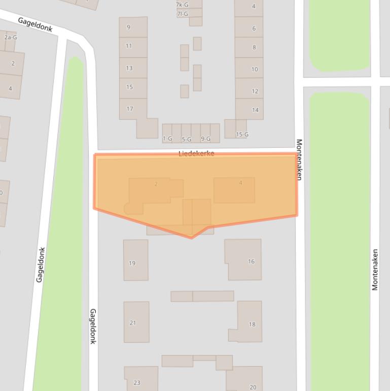 Kaart van postcodegebied 4651JH.