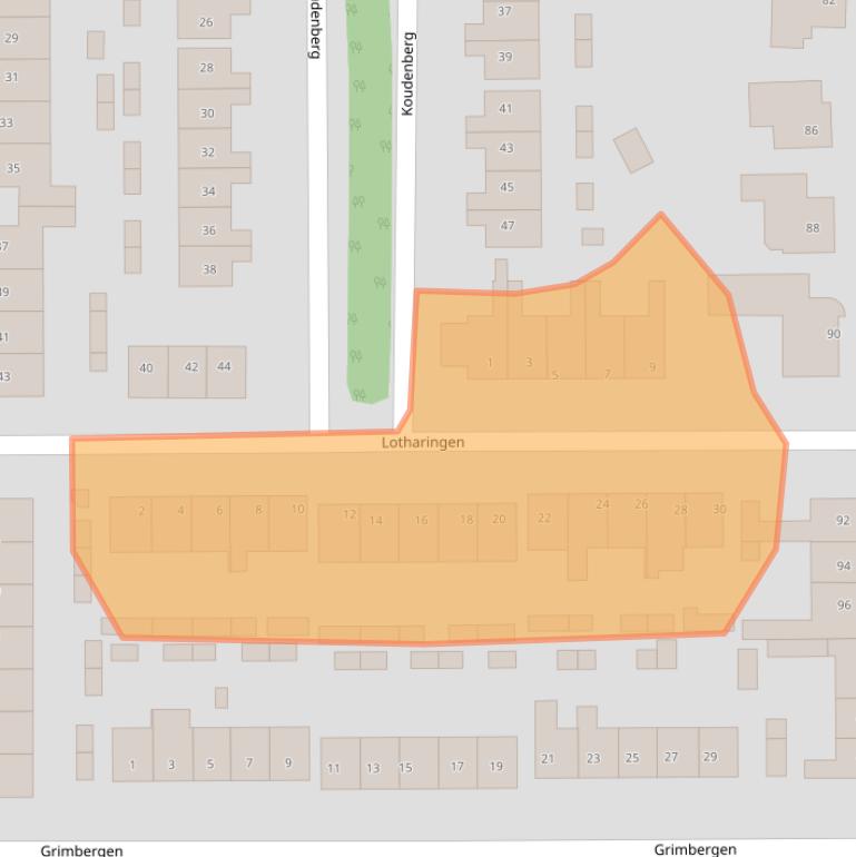 Kaart van postcodegebied 4651JP.