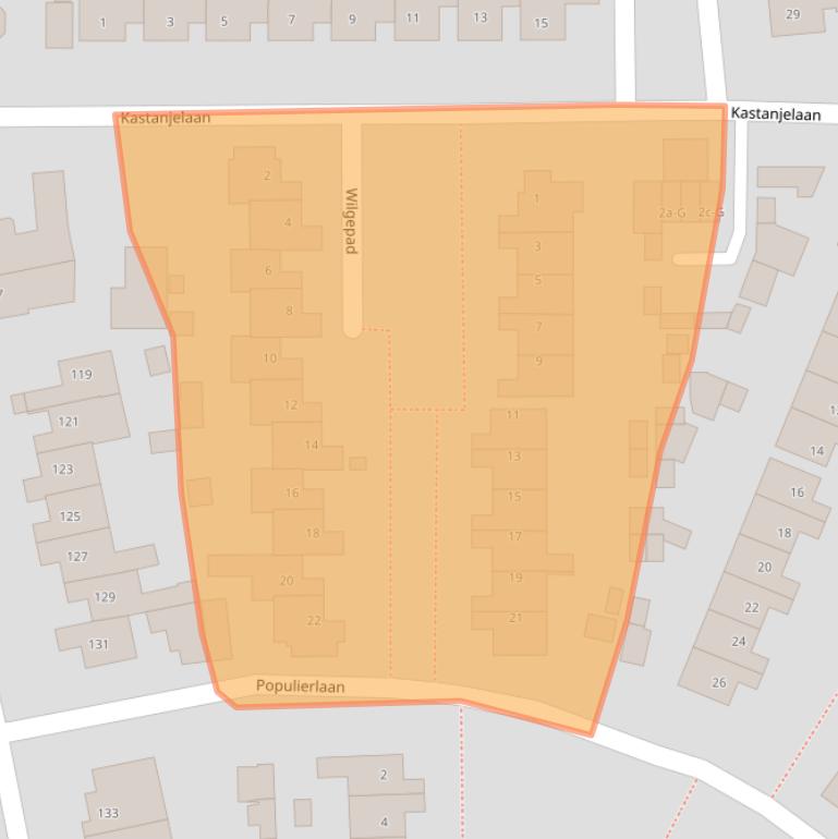 Kaart van postcodegebied 4651JV.