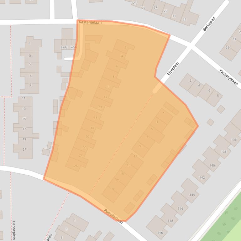 Kaart van postcodegebied 4651JW.