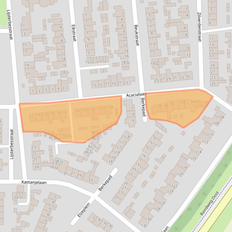 Kaart van postcodegebied 4651KB.