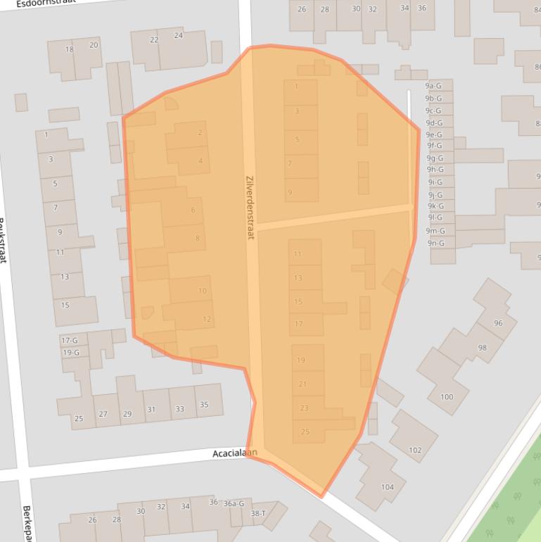 Kaart van postcodegebied 4651KC.