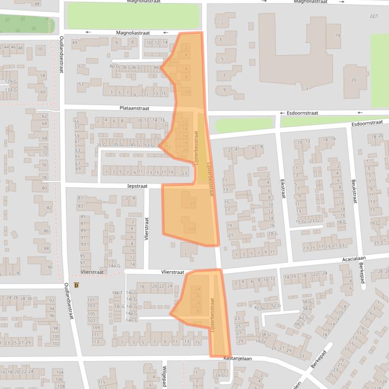 Kaart van postcodegebied 4651KH.