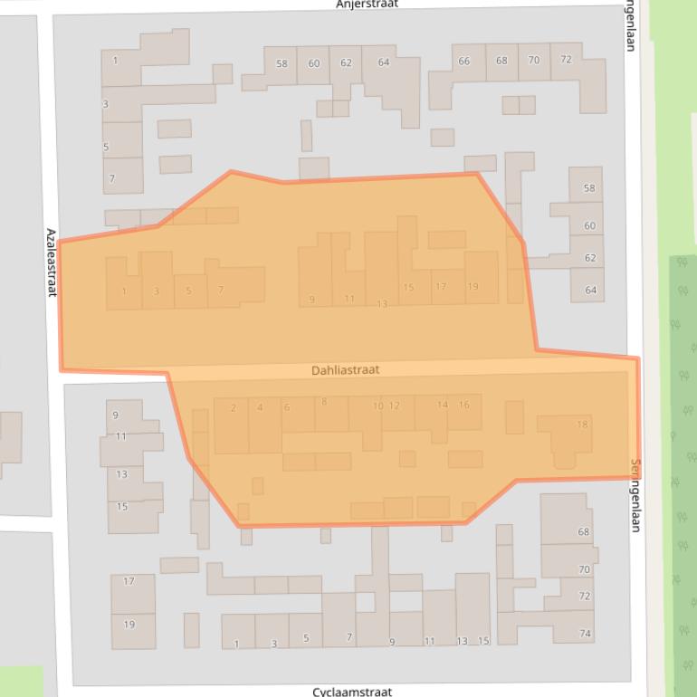 Kaart van postcodegebied 4651KP.
