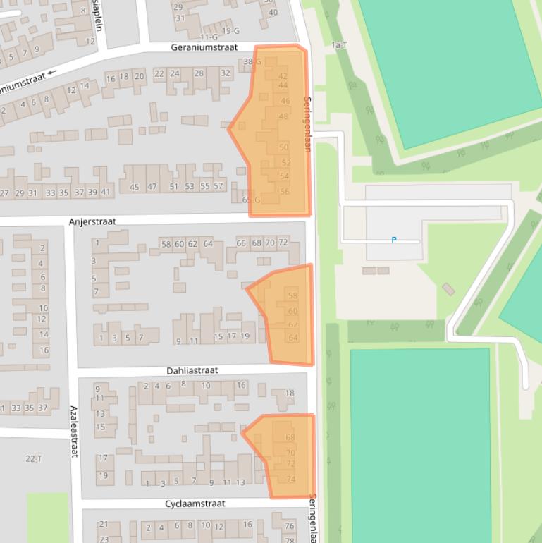 Kaart van postcodegebied 4651KT.