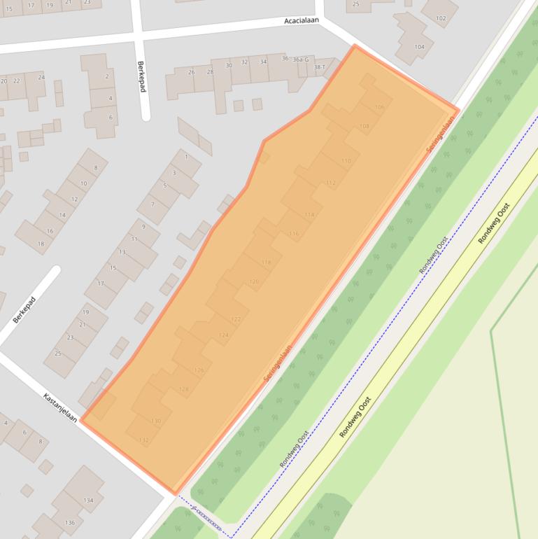 Kaart van postcodegebied 4651KW.