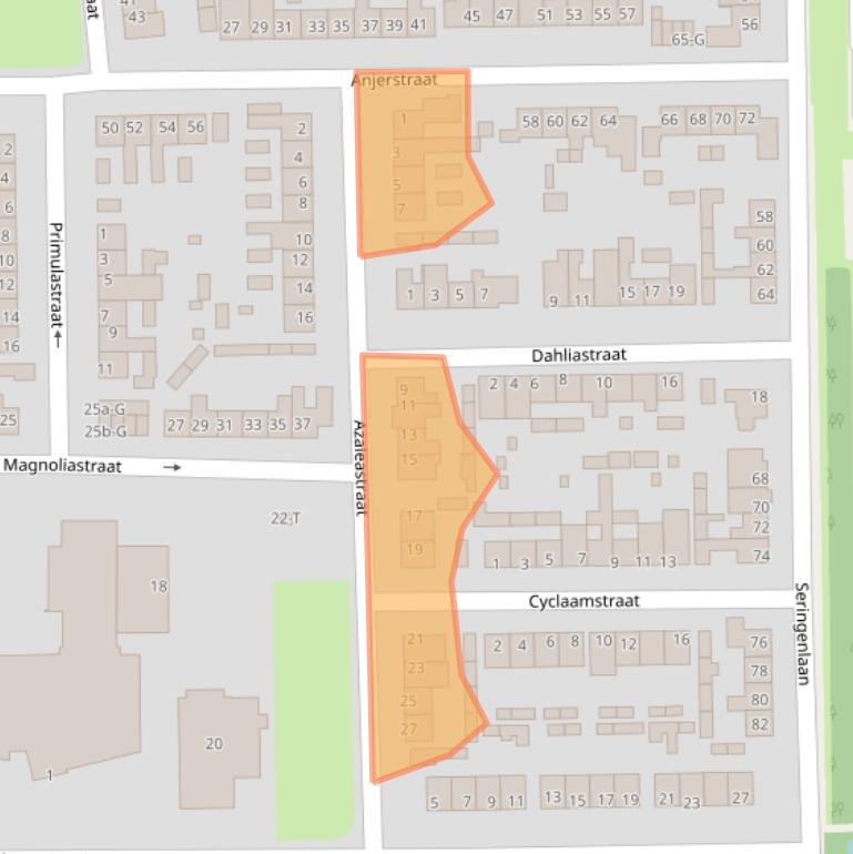 Kaart van postcodegebied 4651LA.