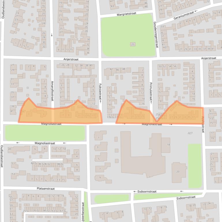 Kaart van postcodegebied 4651LC.