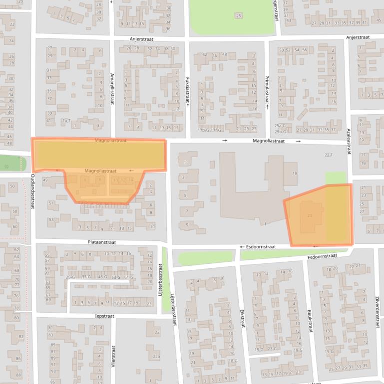 Kaart van postcodegebied 4651LD.