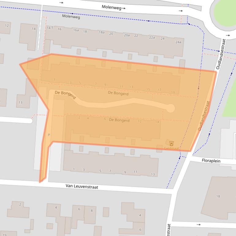 Kaart van postcodegebied 4651LW.