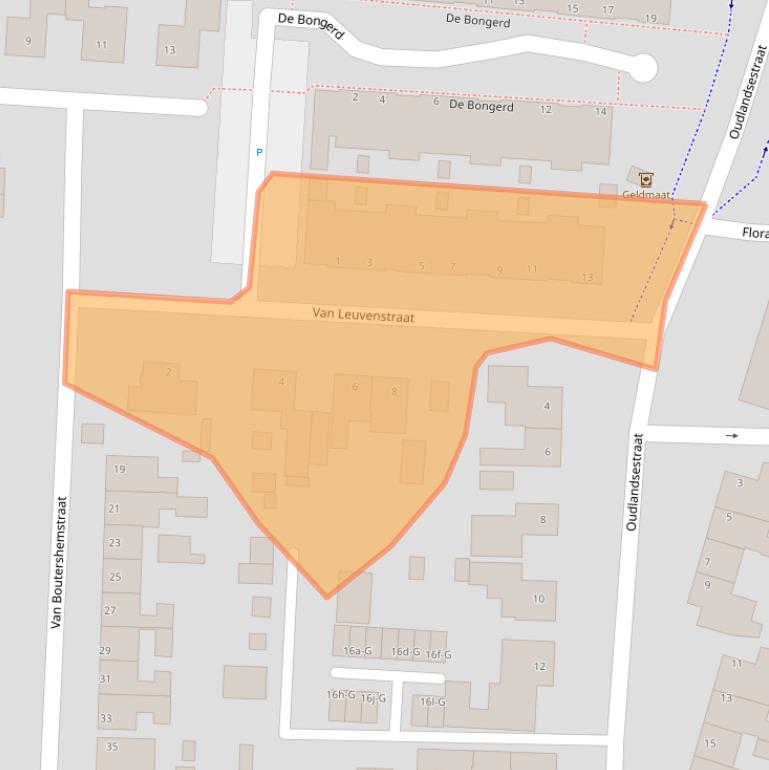 Kaart van postcodegebied 4651LX.