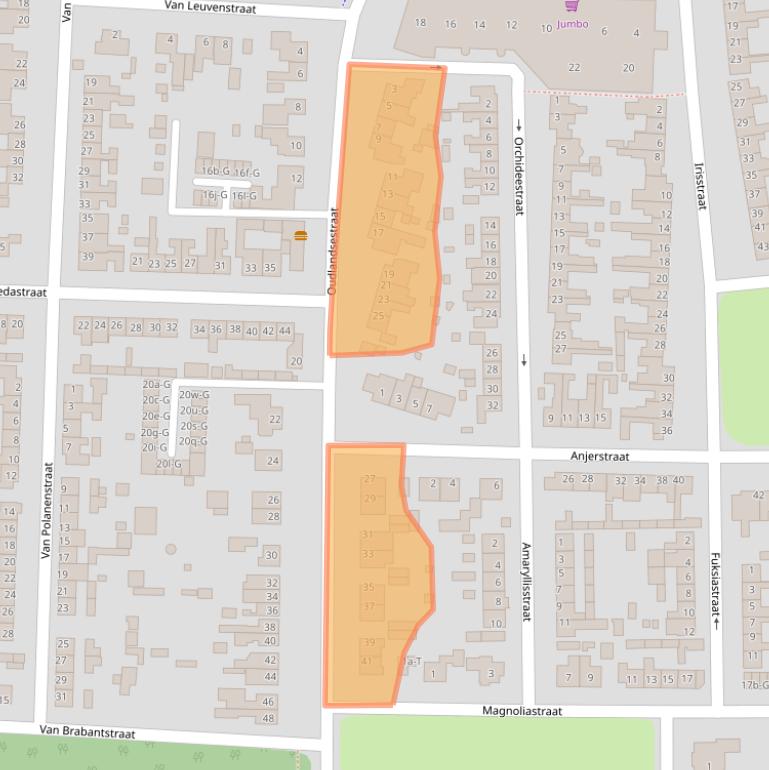Kaart van postcodegebied 4651MA.