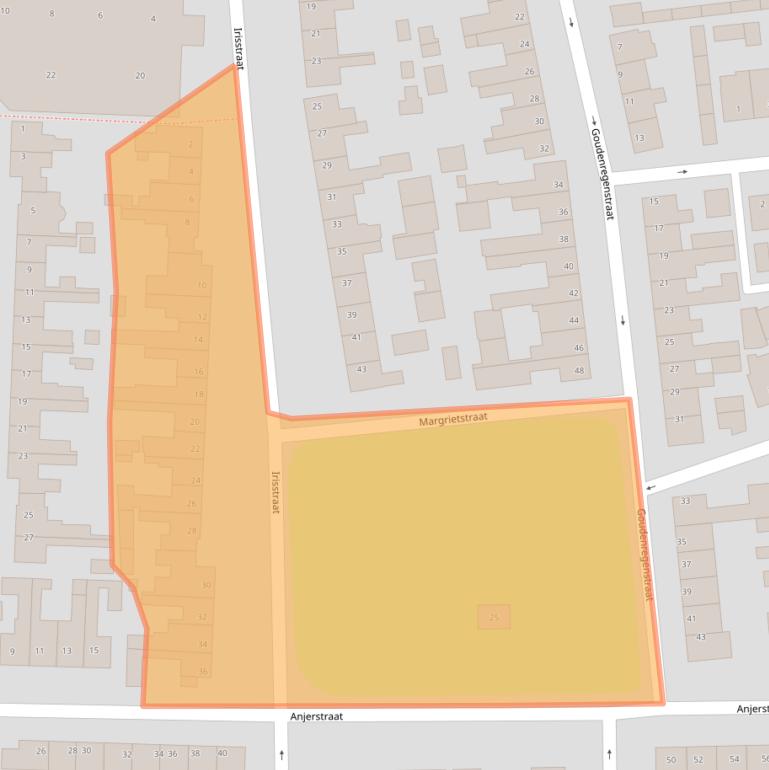 Kaart van postcodegebied 4651NB.