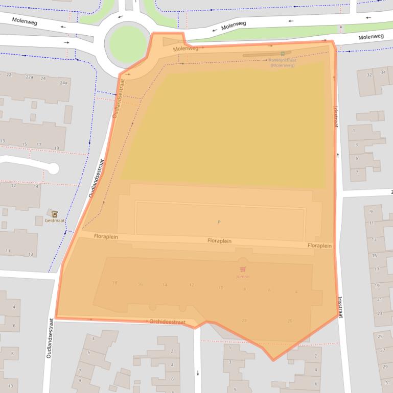 Kaart van postcodegebied 4651NC.