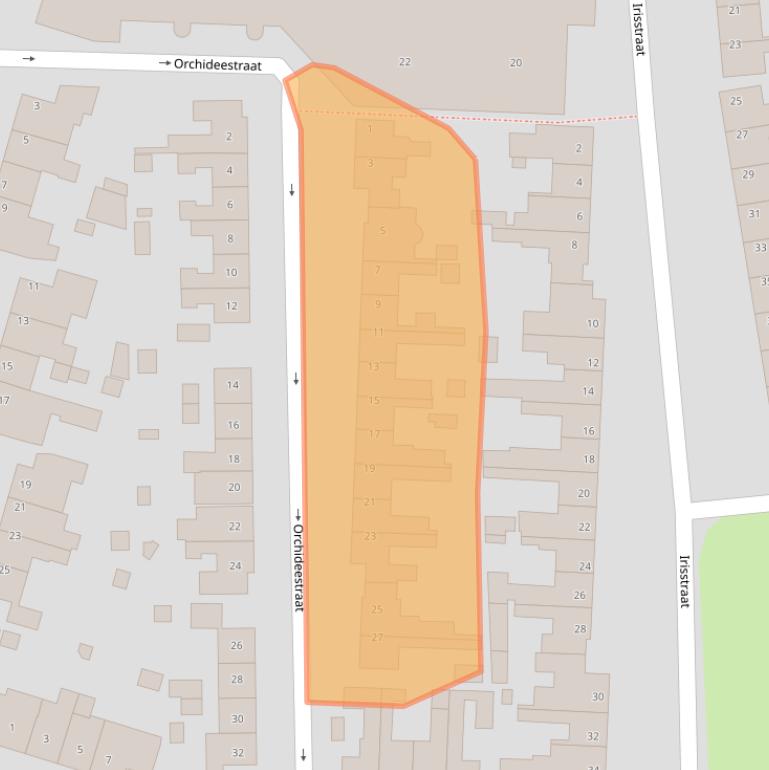 Kaart van postcodegebied 4651ND.