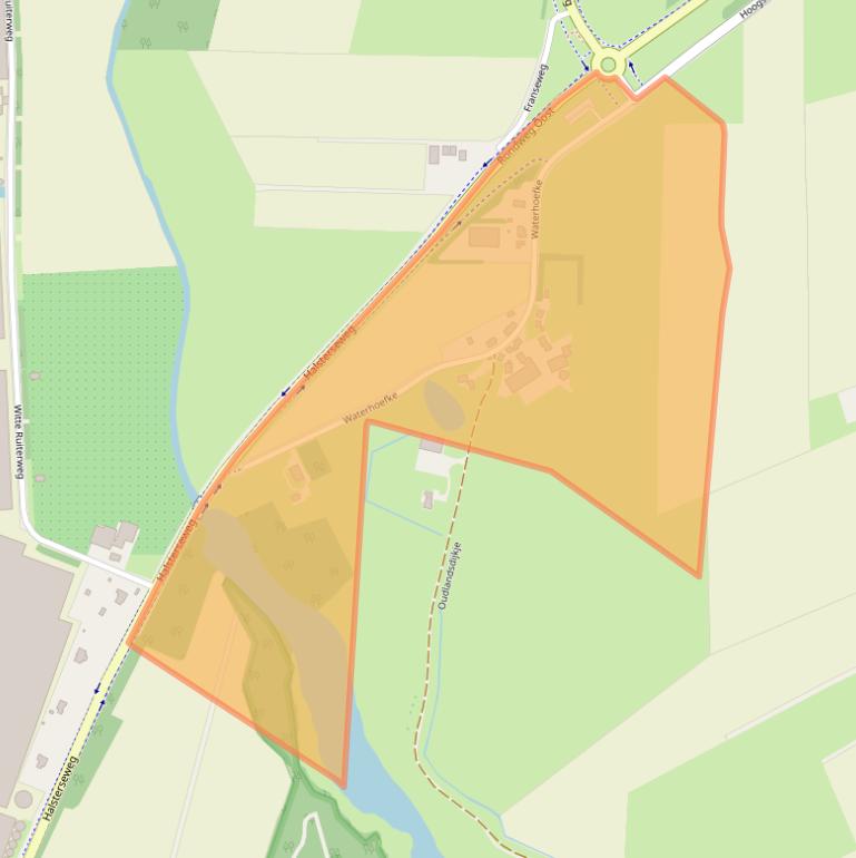 Kaart van postcodegebied 4651NZ.