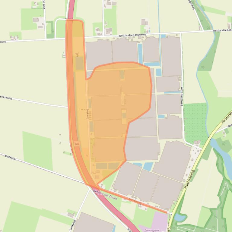 Kaart van postcodegebied 4651PS.