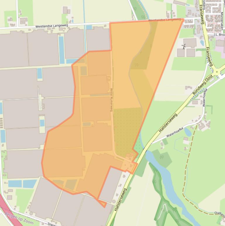 Kaart van postcodegebied 4651PX.