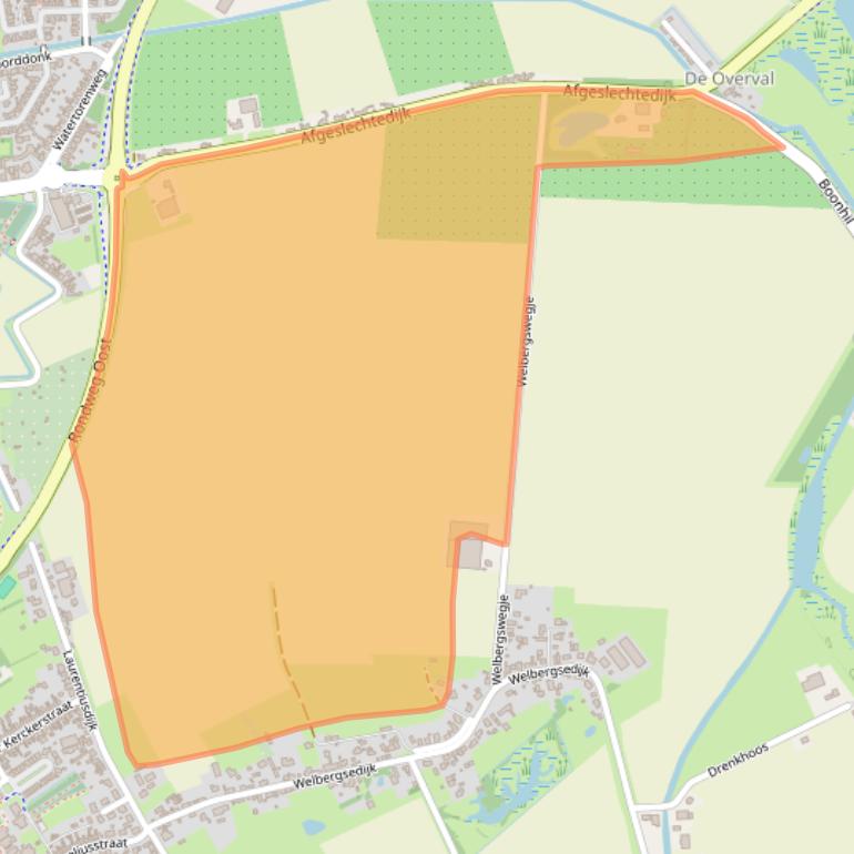 Kaart van postcodegebied 4651RC.