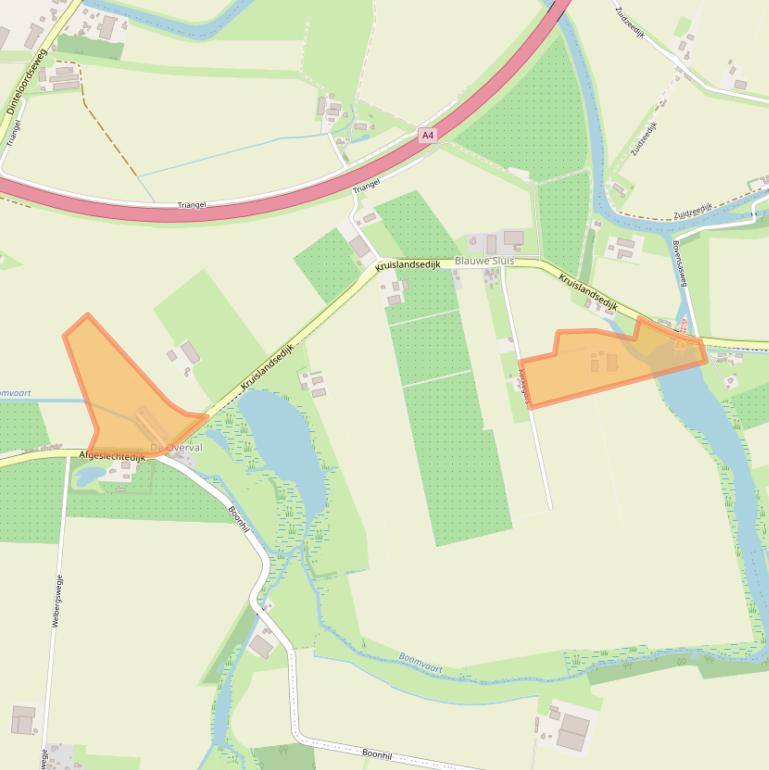 Kaart van postcodegebied 4651RJ.