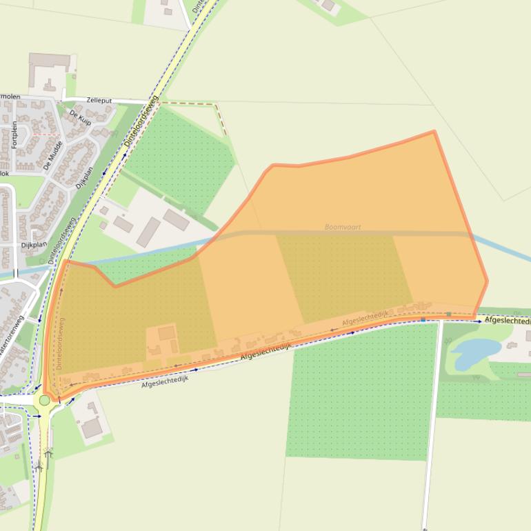 Kaart van postcodegebied 4651RK.