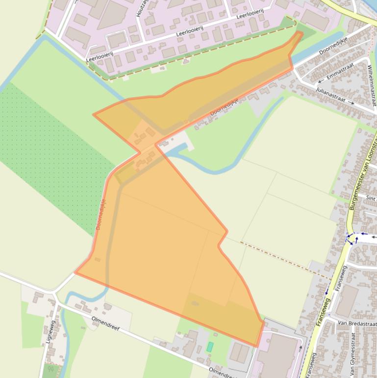 Kaart van postcodegebied 4651RR.