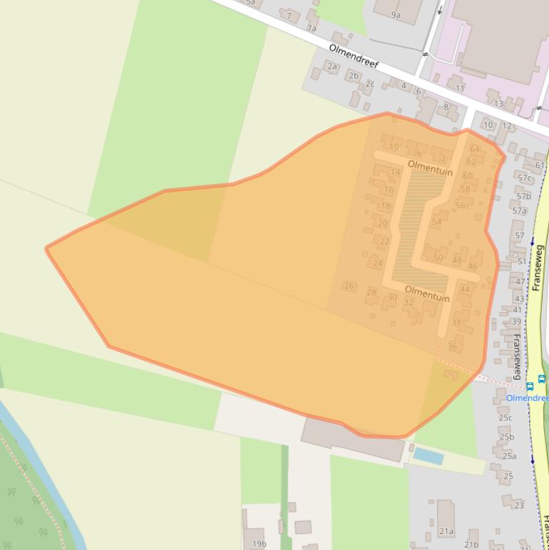 Kaart van postcodegebied 4651RX.