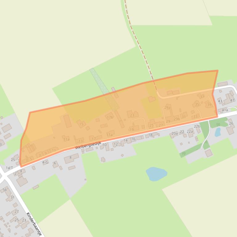 Kaart van postcodegebied 4651TC.