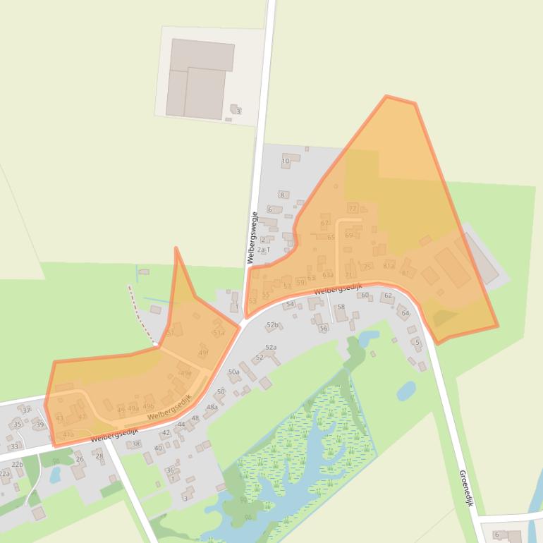 Kaart van postcodegebied 4651TD.