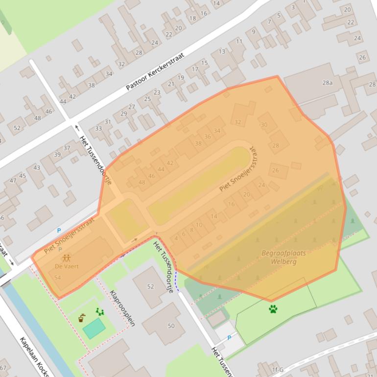 Kaart van postcodegebied 4651TT.