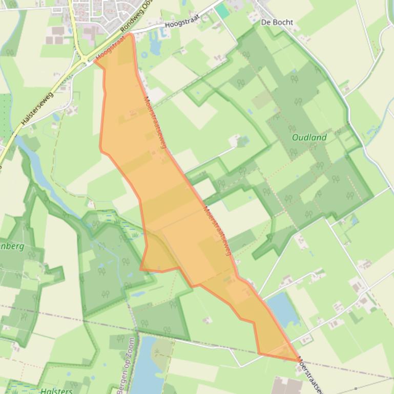 Kaart van postcodegebied 4651VC.