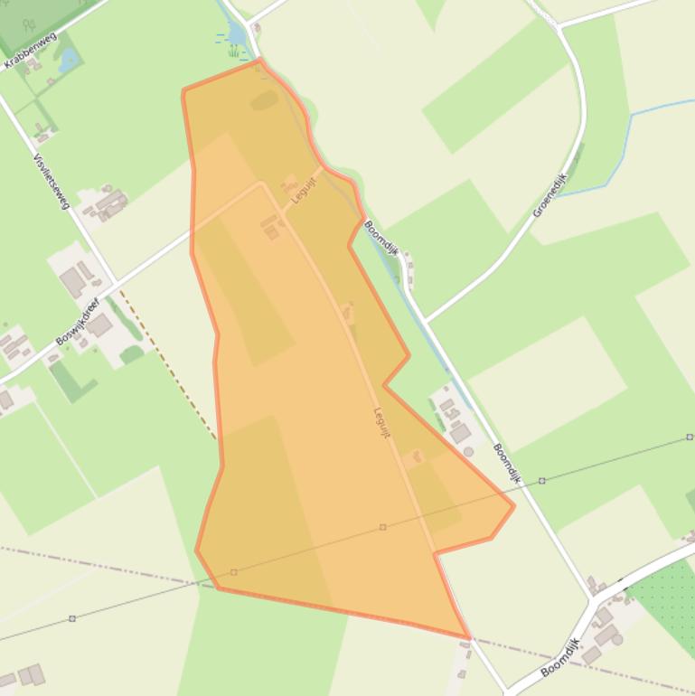 Kaart van postcodegebied 4651VJ.