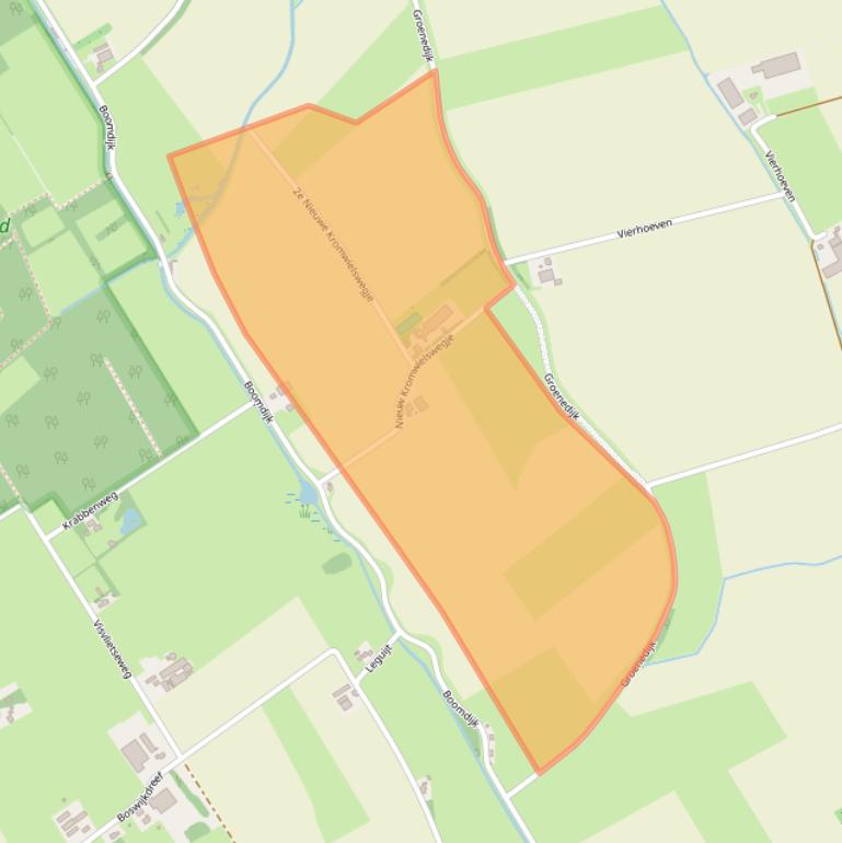 Kaart van postcodegebied 4651VP.