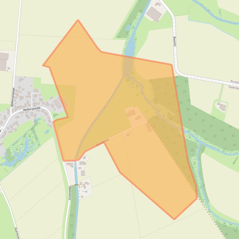 Kaart van postcodegebied 4651VV.