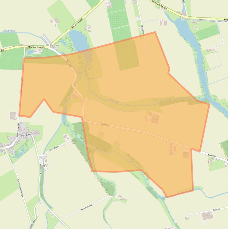 Kaart van postcodegebied 4651VW.