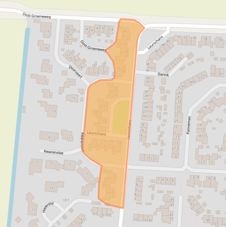 Kaart van postcodegebied 4651WG.