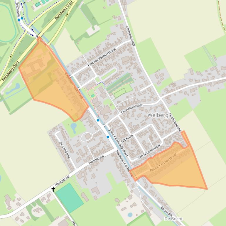 Kaart van postcodegebied 4651XD.