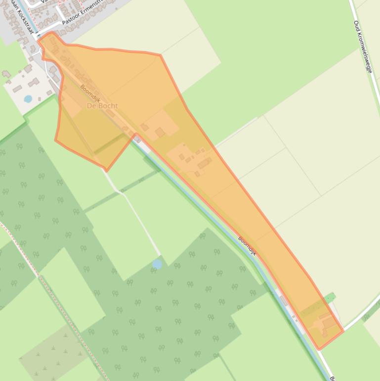 Kaart van postcodegebied 4651XG.