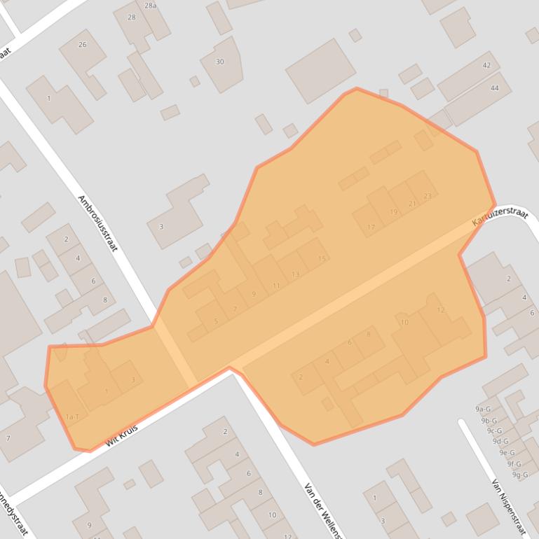 Kaart van postcodegebied 4651XL.